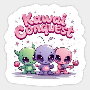 Kawaii Alien : Kawaii Conquest Mission Sticker